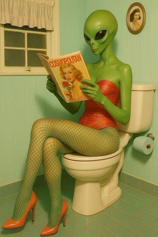 “Alien Glam Break – Poster Retro Funny”