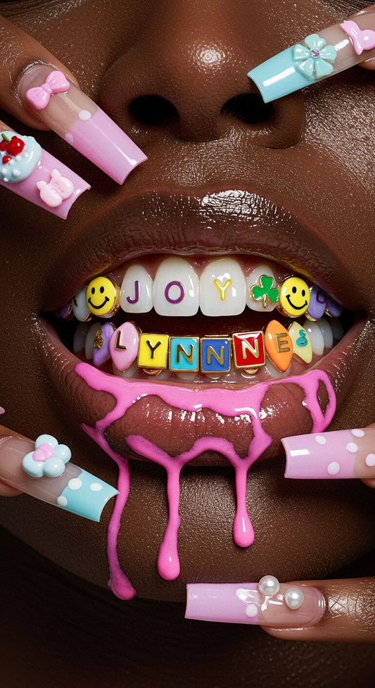 “Candy Drip Smile – Poster Pop Glam Aesthetic”