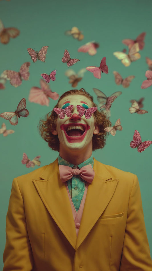 “Butterfly Smile – Poster Surreal Joy Aesthetic”